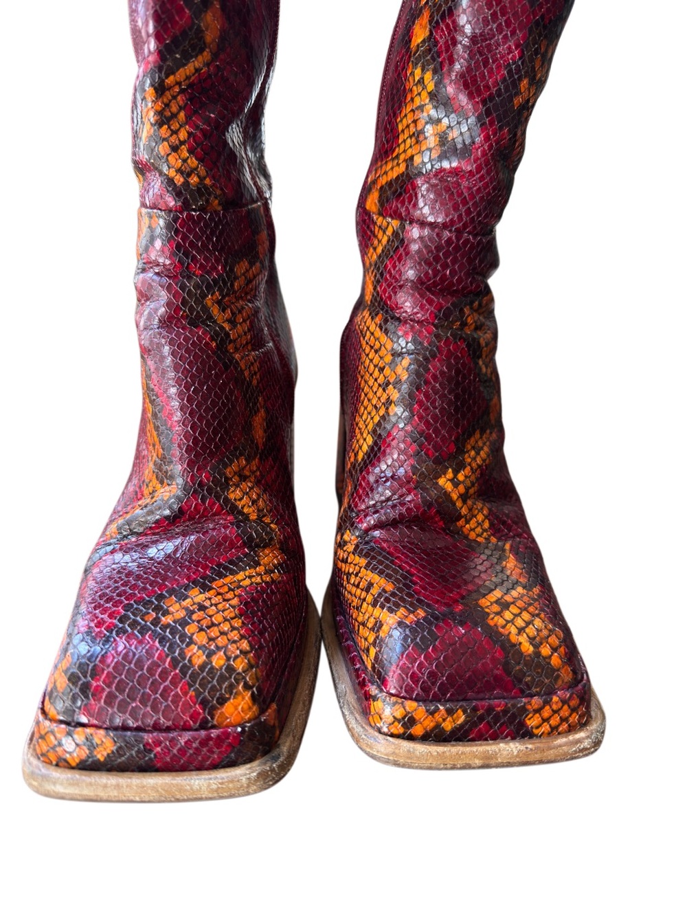 Miista Abril Multicolored Square-toe Mid Boots - Picture 3 of 8